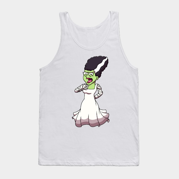 Bride Of Frankenstein Tank Top by TheMaskedTooner